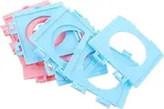 10pcs Hamster Cage Replacement Parts: Pipe Fittings Interface Baffle Plastic Connection Board Play Tube Wire Port Connector for Pet Accessories