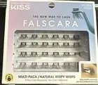 Kiss Falscara DIY Eyelash Extension Wispy Wisps - Featherlight Synthetic Reus...