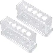 2Pcs Test Tube Holder for Chemistry Experiments High Transparency Rack for Classroom Lab Storage and Science Education Activities