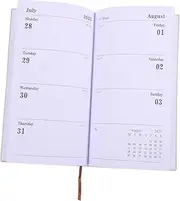 HOUDERCO Yearly Schedule Notepad Daily Planner Organizer Portable Academic Notebook for Taking and Habit Tracking for Travel and Daily Use Delicate Design