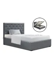 [Artiss] VILA King Single Size Gas Lift Bed Frame Base With Storage