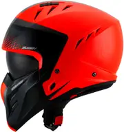 Suomy Armor Crew, modular helmet , color: Matt Black/Neon-Orange , size: M