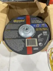 BOX OF 10 NORTON GEMINI 9"X1/4"X5/8"-11 GRINDING WHEEL 6600RPM W134