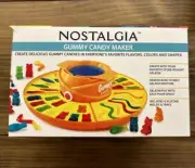 Nostalgia Gummy Candy Maker GCM200 Electric Gelatin with Worm Bear Fish Molds