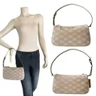 NWT MICHAEL KORS JET SET NATURAL BEIGE MD POUCHETTE SHOULDER BAG