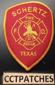SCHERTZ, TEXAS FIRE DEPARTMENT PATCH TX