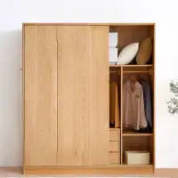 在飛比找momo購物網優惠-【橙家居·家具】/預購/貝里系列1.6米實木衣櫃 BL-F8