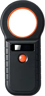 ARCELI Chip Reader for Animals, Animal Chip Reader, Chip Reader for Dogs/Cats, RFID Microchip Reader, 134.2 KHz, Pack of 128 Tag Information Memory, ISO11784/85/HFDX-B/EMID (Black)