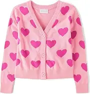 The Children's Place Girls' Long Sleeve Knit Button Front Cardigan