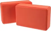 TOGEVAL Yoga Blocks for Stretching Pilates High-density Foam Yoga Brick Supportive Nonslip Set of 2