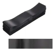 125x28mm PVC Perforated Shrink Bands, 500Pcs 0.05mm Thick Shrink Wrap, Black
