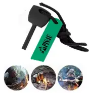 Survival Magnesium Flint & Steel Striker Fire Starter Lighter Stick Camping EDC