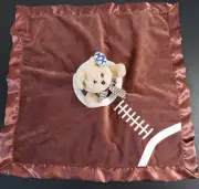 Football Touchdown Lovey Bearington Baby 15" Teddy Bear Security Blanket NWT