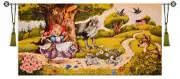 "Red Hood" Panel Tapestry Gobelin Decorating Fabric 51 x 27" / 135 x 70cm