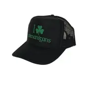 I Shamrock Shenanigans Unisex Hat Cap | St Patrick's Day One Size Black