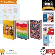 Stylish Stretchable Book Covers for Hardcover Textbooks - 3 Pack, Multi Designs