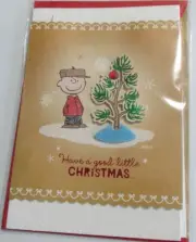 Snoopy Peanuts Charlie BRown CHristmas Card Hallmark Signature Collection