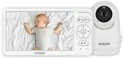 Oricom SC640 6″ Video Baby Monitor with LCD Display and Motorised Pan Tilt Zoom - Rechargeable, Multi Camera Option, Room Temperature Display Alert, Lullaby Nature Sounds, Timer