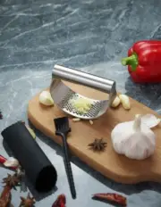 Stainless Steel Manual Garlic Presser (Multifunction)
