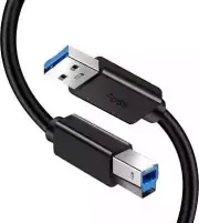 Dell PN81N USB 3.0 Printer Cable, High Speed, USB-A Male to USB-B Male 6 Feet