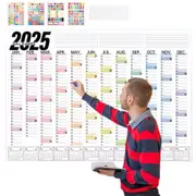2025 Wall Calendar Adhesive Schedule Planner 12 Months Calendar for Organizing and Planning-Style 2