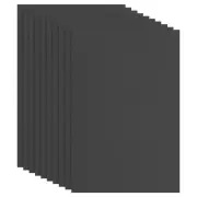 Black Non Adhesive EVA Foam Sheet 12 x 8 Inch 2mm Thick EVA Felt, 10 Pcs