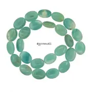 15.7" Rich Blue Amazonite Puffy Oval Beads 12x16mm #71106