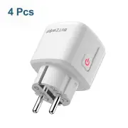 [4 Pcs] BlitzWolf® BW-SHP15 Zigbee 3.0 16A 3680W Smart Plug Wireless Power Socket Outlet EU Plug APP Remote Control / Vo
