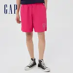 GAP 男裝 LOGO活力舒適運動短褲 輕透氣系列-玫紅色(808322)