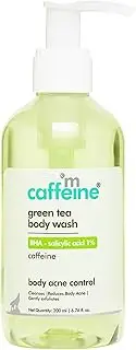 mCaffeine Salicylic Acid Body Wash for Acne & Dark Spots | BHA Body Wash for Body & Back Acne | Daily Use Shower Gel for Men & Women - 200ml