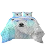 Pastel Dream Polar Bear Coverlet