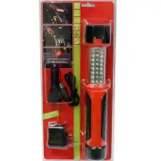 Cordless 42 LED Work Light Rechargeable USB Magnetic Holder Lamp Torch Garage
