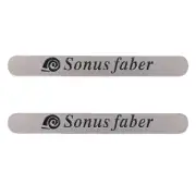 Sonus Faber Speaker Badge Aluminum 82mm(3.22")X10mm(0.39") silver