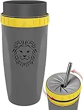 Twist Top Cup - Insulated Travel Mug, Twistable Water Cup | Portable 300 Ml Close Cup with Straw, Leakproof Travel Coffee Mug, Reusable Travel Mug, Twist Thermal Cup for Students, Girls, Women