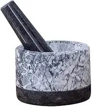 Mortar and Pestle Set Marble Small Bowl Solid Stone Grinder Spice Herb Grinder Pill Crusher