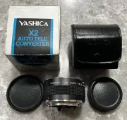 VINTAGE NEW NOS - Yashica X2 2X Auto Tele Converter Lens for Contax Bayonet