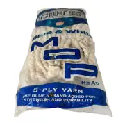Vtg 70's/80's Tru-Test Mop Head Blue & White 5 Ply Yarn Decoration Prop NIP NOS