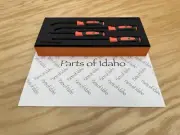 Snap on Tools NEW 4-Piece ORANGE Soft Grip Seal Removal Tool Foam Set SGSR104AFO