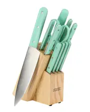 Martha Stewart Everyday 12pc Stainless Steel Cutlery & Wood Block Set