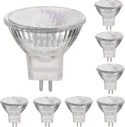 12v 35w Halogen Lamps Gu5.3 Spot Base Warm White, Dimmable, Pack Of 8