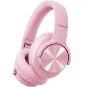 B8 Headphones Wireless Bluetooth, 120H Bluetooth Headphones Over Ear with Pink