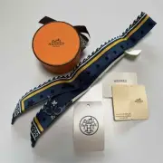 Brand new, unused item HERMES. Twilly Doll Candy. Blue. Official store