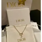 法國代購二手精品 DIOR PETIT CD 字母 金屬 珍珠 項鏈 N1390PTCRS_D301