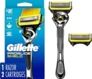 Gillette ProGlide Shield (1) Handle + (2) Razor Blades .