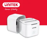 在飛比找PChome24h購物優惠-UNITEK USB3.0雙槽硬碟外接盒2.5吋(附蓋子)