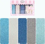 Confect Christmas Sprinkles | Mix Snow White, Silver, Frost Blue, Frozen Blue, Baby Blue Pearl Sprinkles | Frozen Sprinkles | Sprinkles for Cake & Cupcake Decoration - 100gms