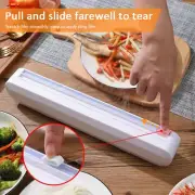 Food Wrap Foil Cling Film Dispenser Cutter Plastic Sharp Cutter Storage Holder