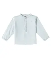 [Molo] Molo Baby Enoz cotton shirt M 9 blue