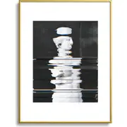 Deny Designs Digitex Triacotine 16 Framed Art Print in Golden Tones at Nordstrom, Size 24X36