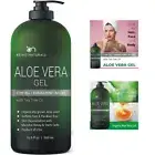 Aloe Vera Gel Pure Organic Aloe with Manuka Honey Stem Cell Tea Tree Oil 16.9 oz